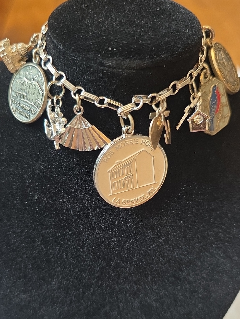 Vintage Sterling Silver Maximalist Estate Charm Bracelet